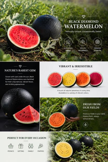 🎁🎁🎁Fast Grow Black Diamond Watermelon Bulbs seedling
