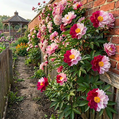 🌸 Rare Climbing Peony Bulbs🪴Big Full Blooms, Cold Hardy Perennial, Easy to Grow Garden Favorite
