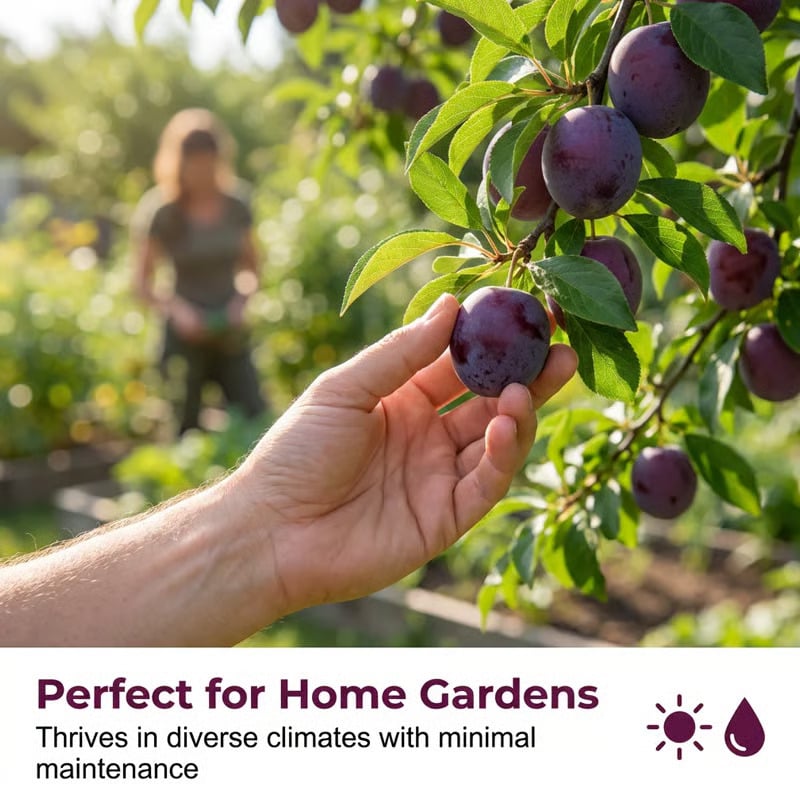 🌳🍑 Heirloom Non-GMO Grafted Plum Tree Live Seeds