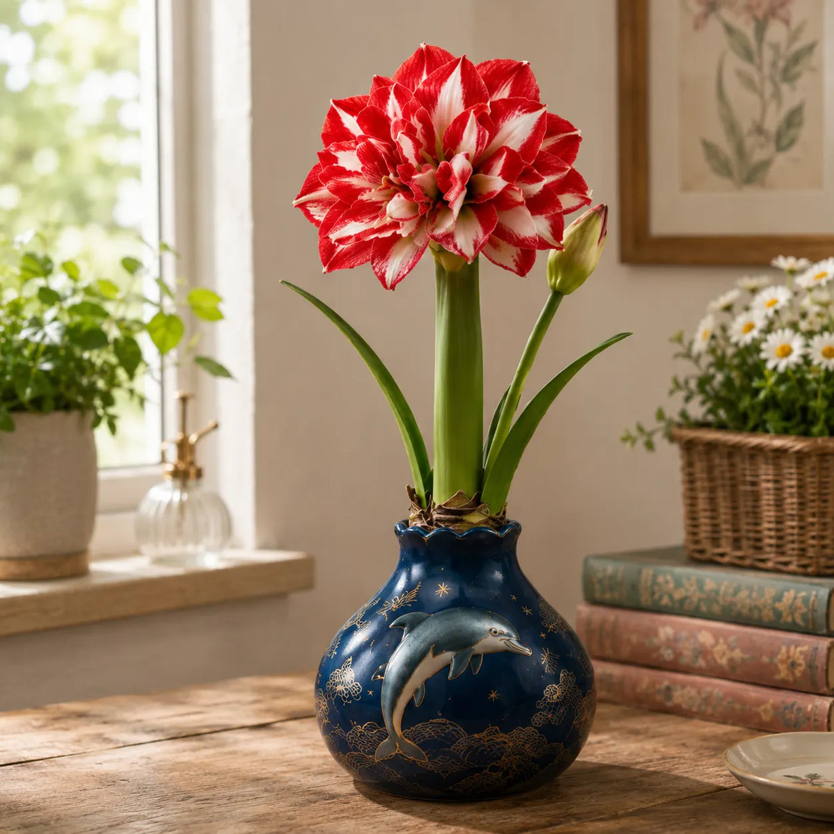 🌺 Waxed Double Amaryllis Bulbs | No Soil, No Routine Watering