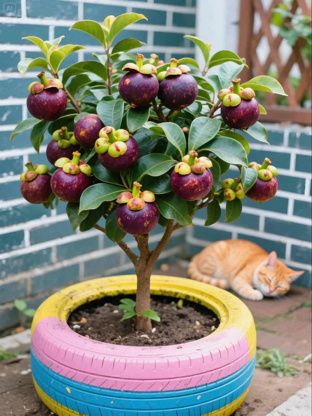 👑 Purple Crown Mangosteen Tree Sapling – Grow Unique Purple Fruit at Home