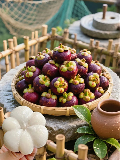 👑 Purple Crown Mangosteen Tree Sapling – Grow Unique Purple Fruit at Home