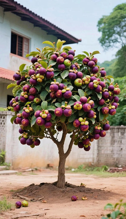 👑 Purple Crown Mangosteen Tree Sapling – Grow Unique Purple Fruit at Home