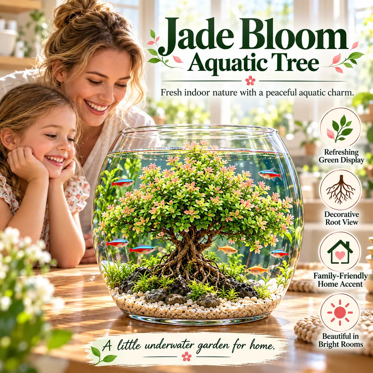 🔥 Crimson Sakura Aquatic Tree Bulbs – Grow a Fiery Underwater Mini Forest