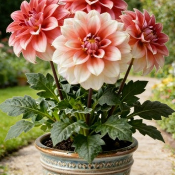 🔥Hot Sale🌱Potted Premium Dwarf Dahlia