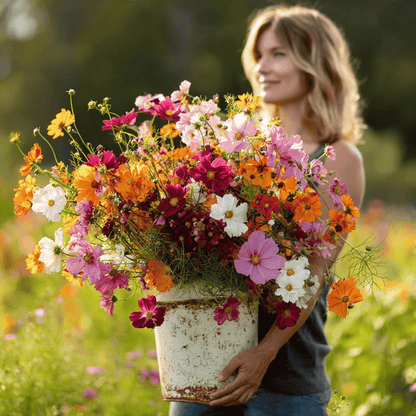 Mix Color Cosmos Seeds-Soft Cottage Garden Vibes