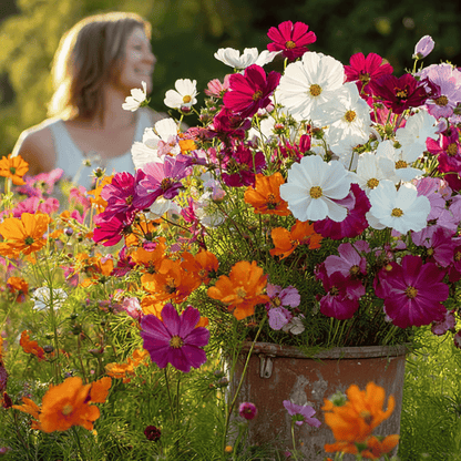 Mix Color Cosmos Seeds-Soft Cottage Garden Vibes